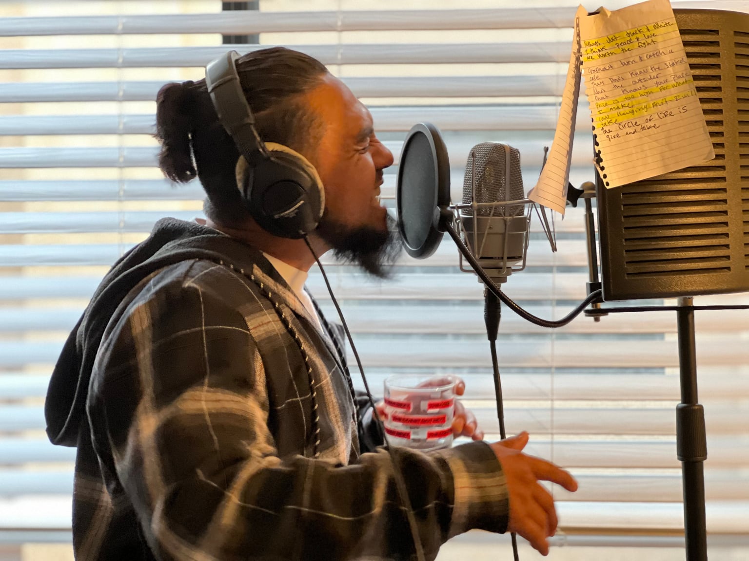 Willis at the mic | Photo courtesy of Willis